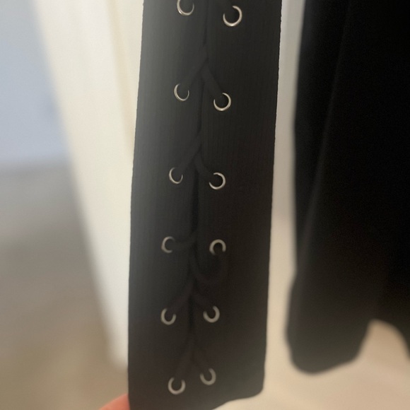 Torrid super soft rib knit. Black long sleeve shirt 4X - Picture 5 of 7